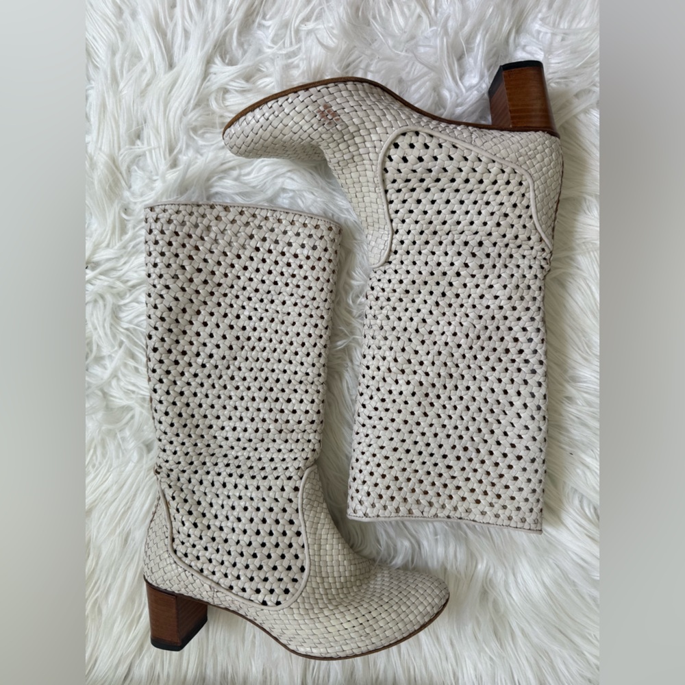 Kohe Woven Leather Boots - Picture 2 of 11
